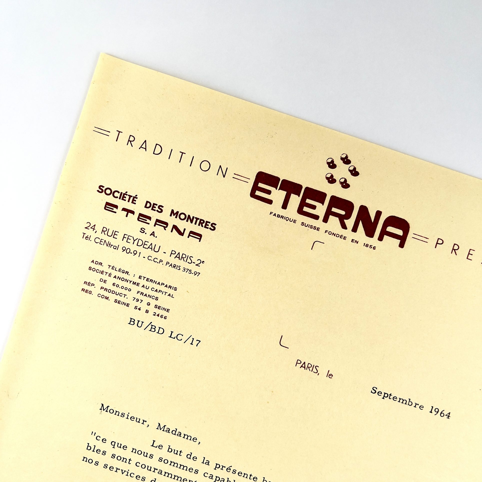 ETERNA "NOUS MESURONS LE TEMPS" CA. 1960 – Image 12