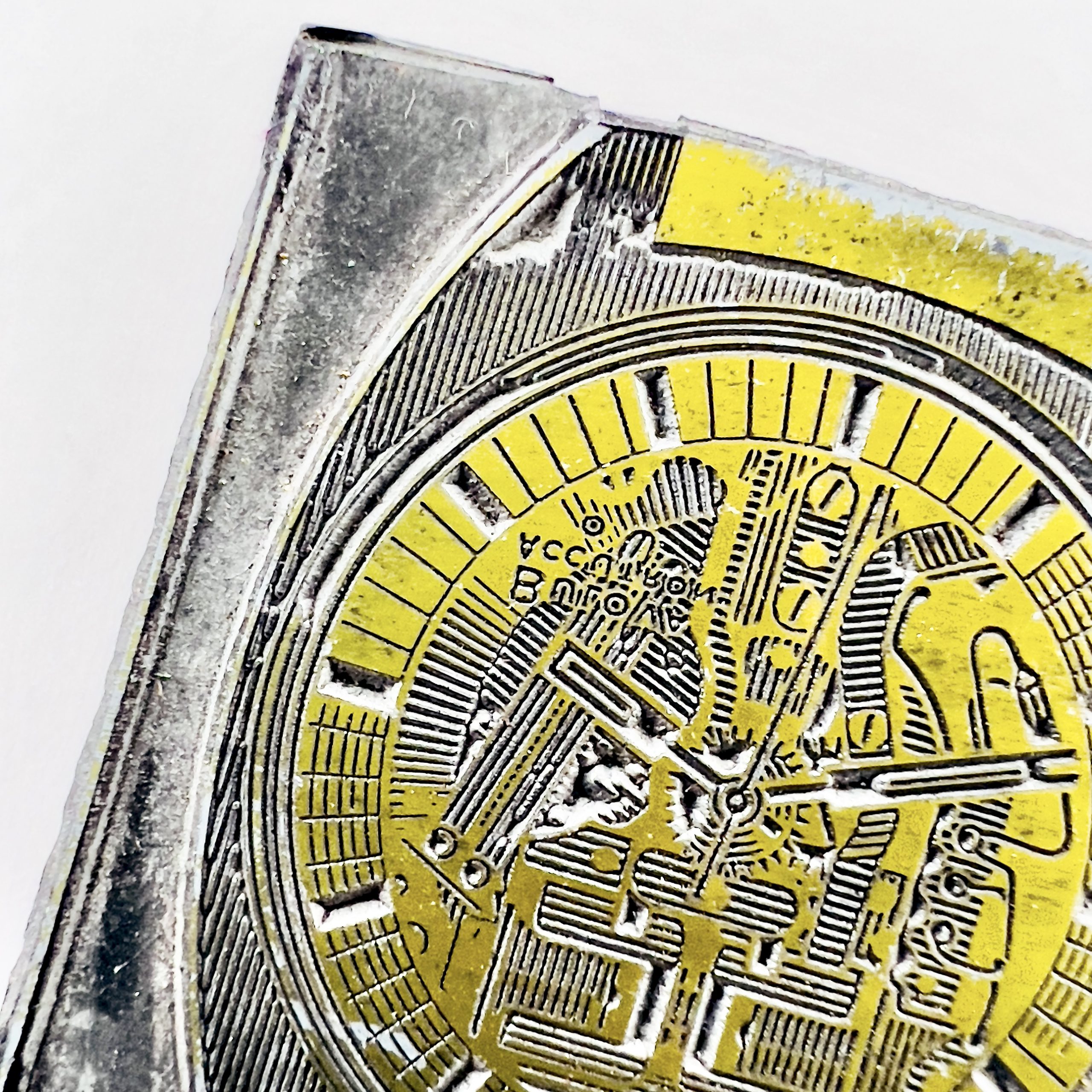 RARE PLAQUE IMPRESSION BULOVA ACCUTRON SPACEVIEW CA. 1970