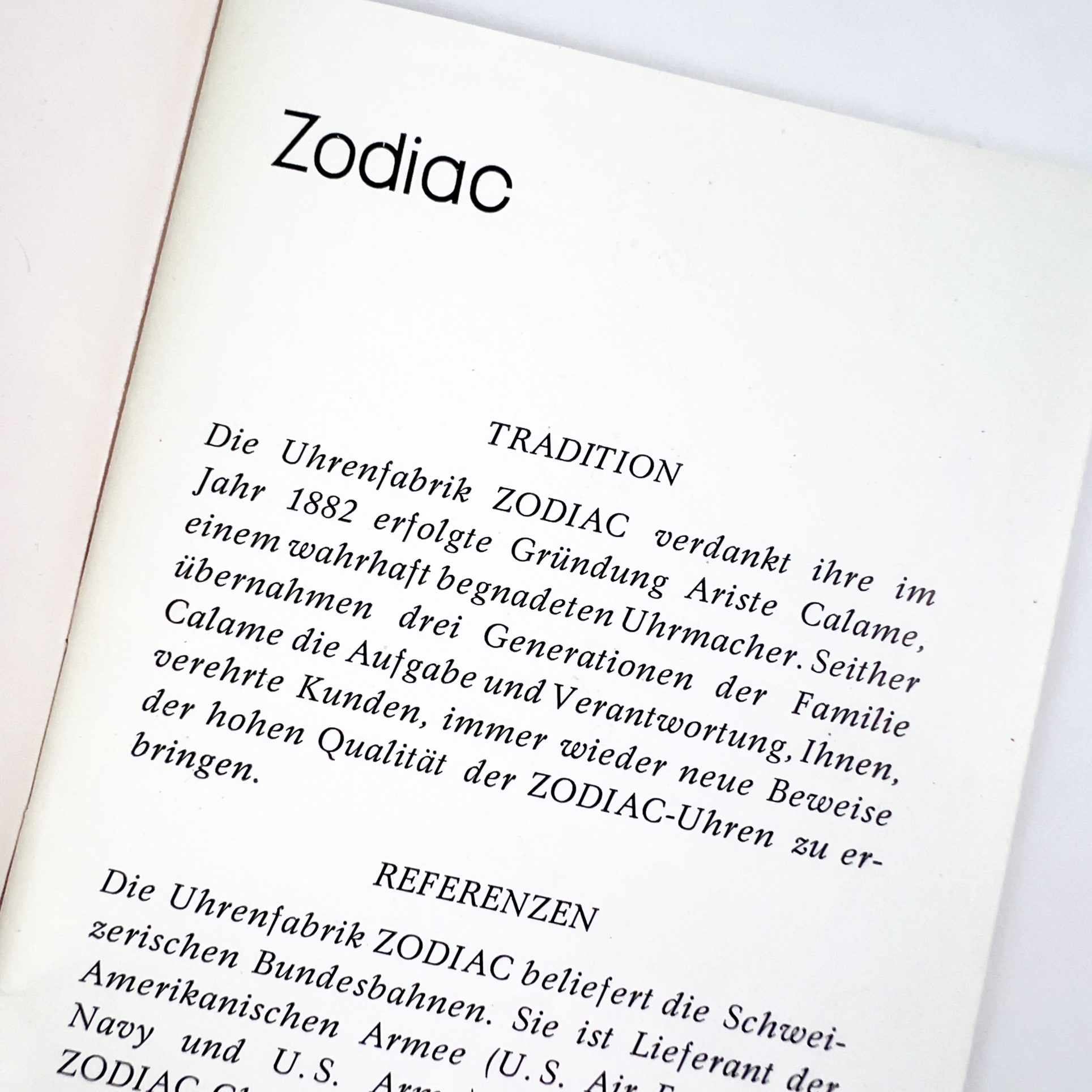 RARE CATALOGUE MONTRES ZODIAC CA. 1960 – Image 10