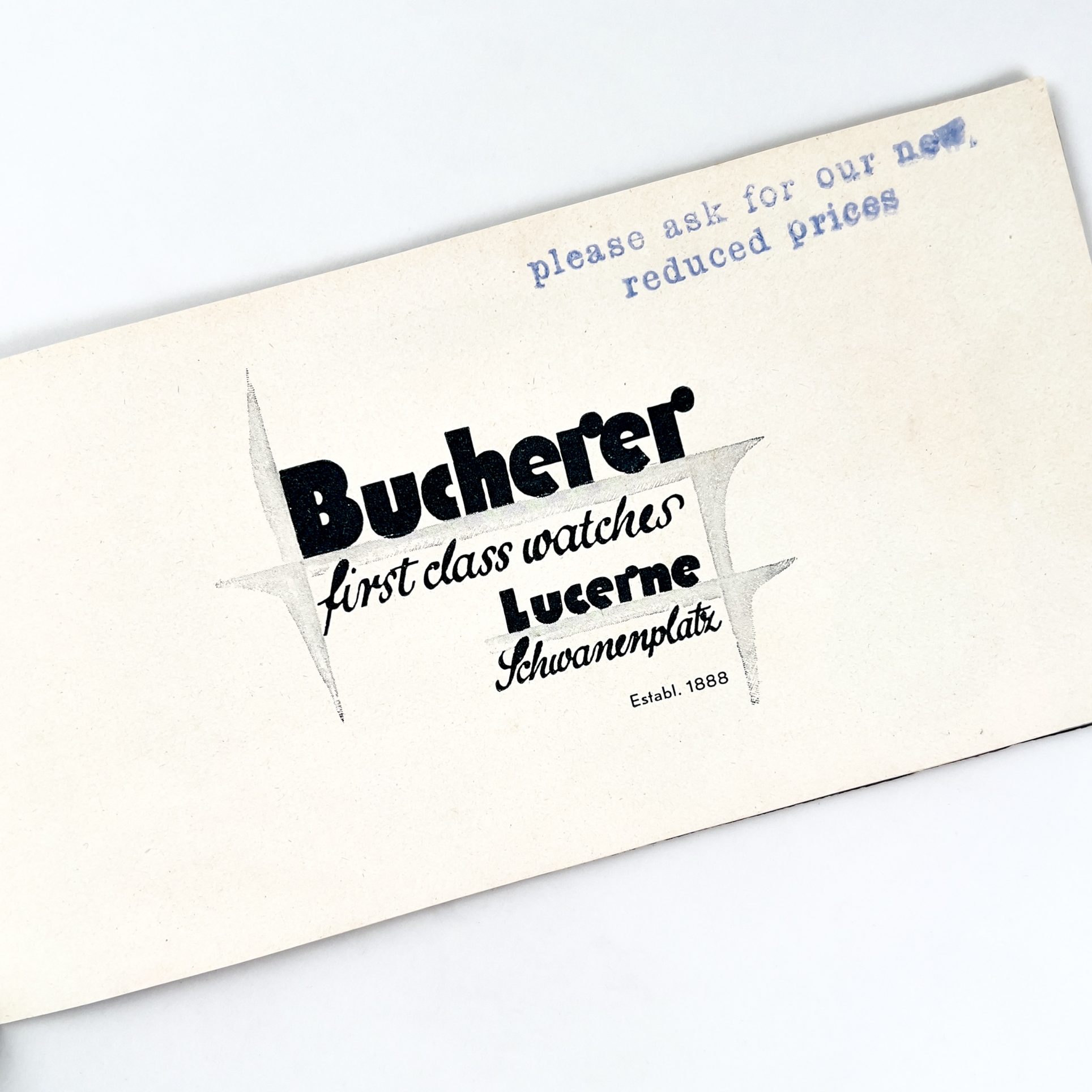 RARE ROLEX BUCHERER CATALOGUE ART DECO 1930 – Image 5