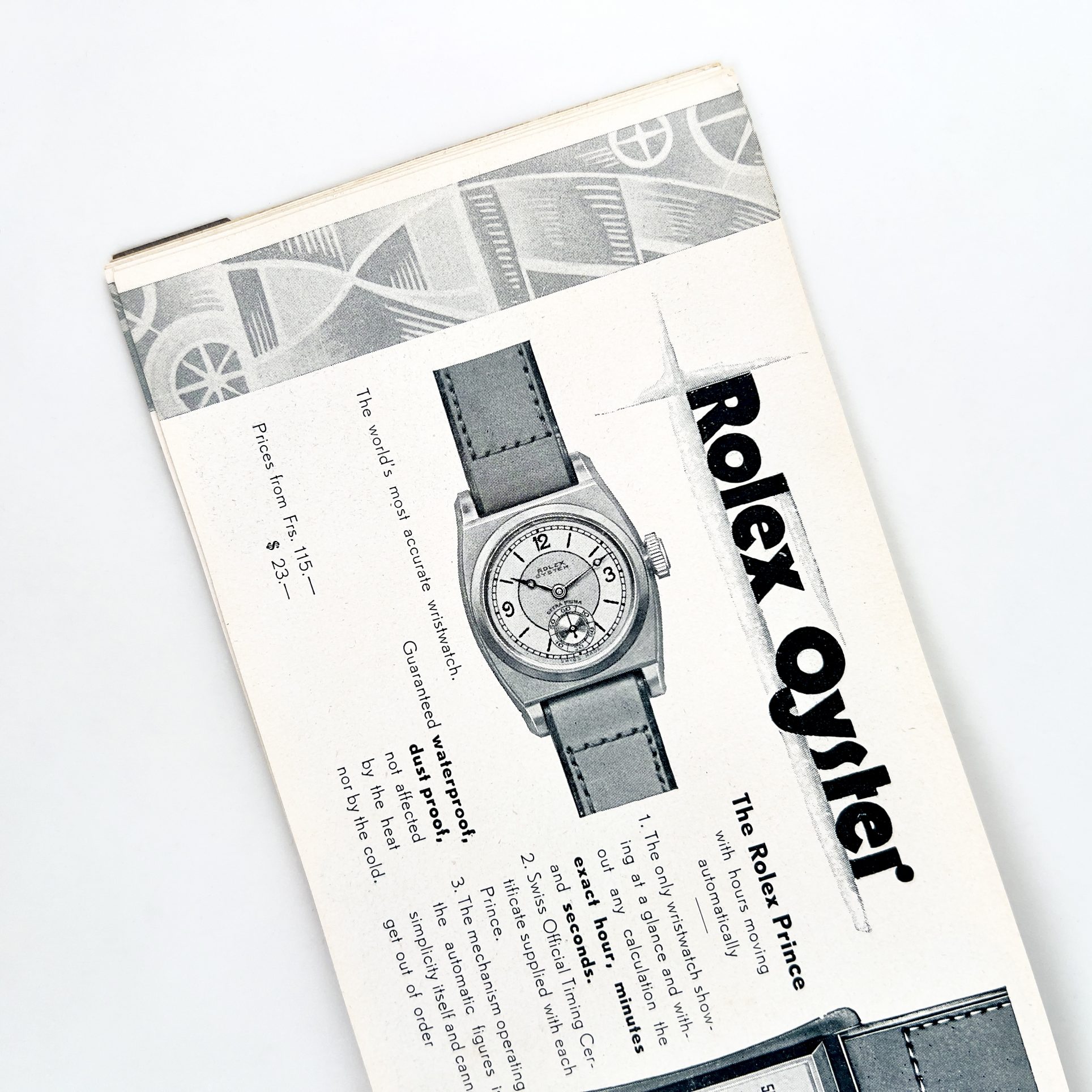 RARE ROLEX BUCHERER CATALOGUE ART DECO 1930 – Image 9