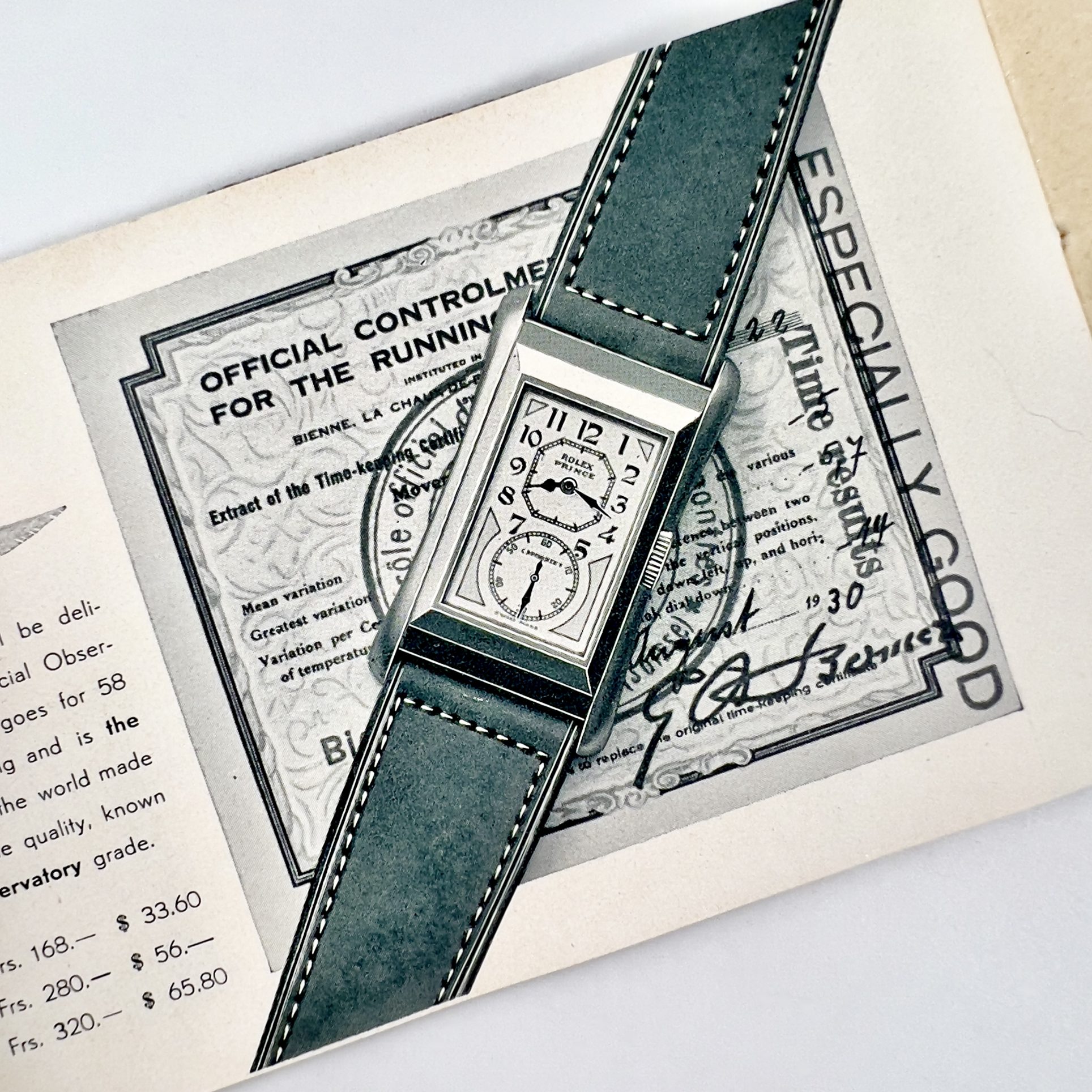 RARE ROLEX BUCHERER CATALOGUE ART DECO 1930 – Image 7