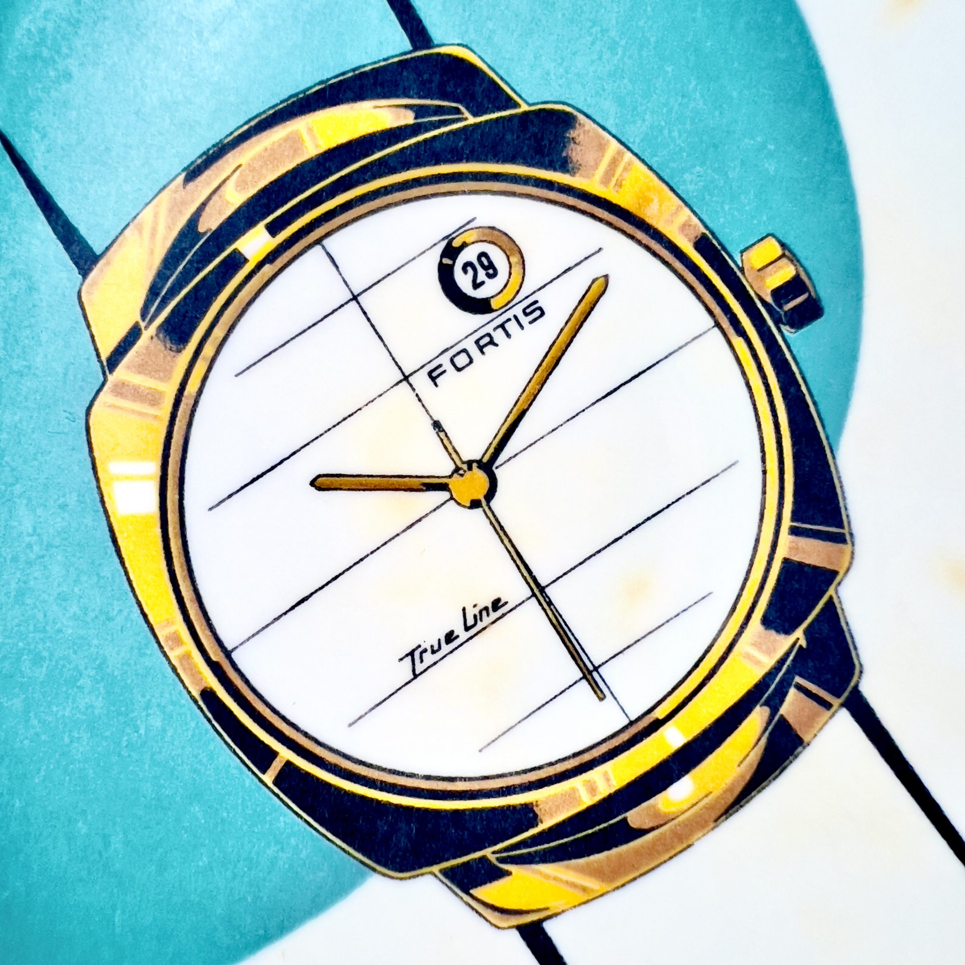 CENDRIER MONTRE FORTIS "TRUE LINE" CA. 1960 – Image 4