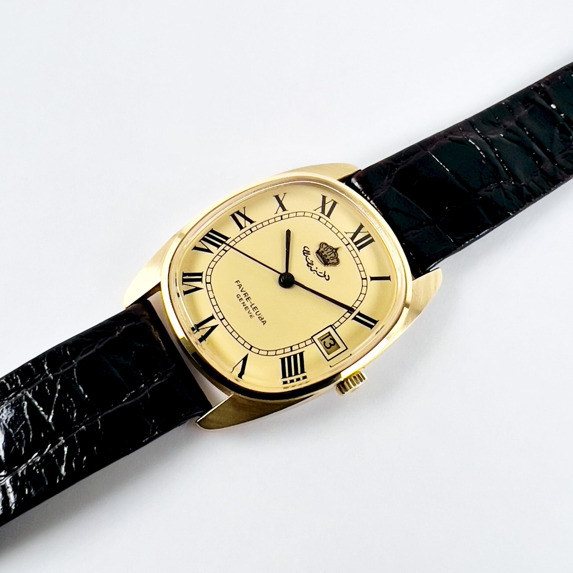 MONTRE FAVRE-LEUBA GENÈVE "DIPLOMATIQUE" CA. 1970 – Image 5