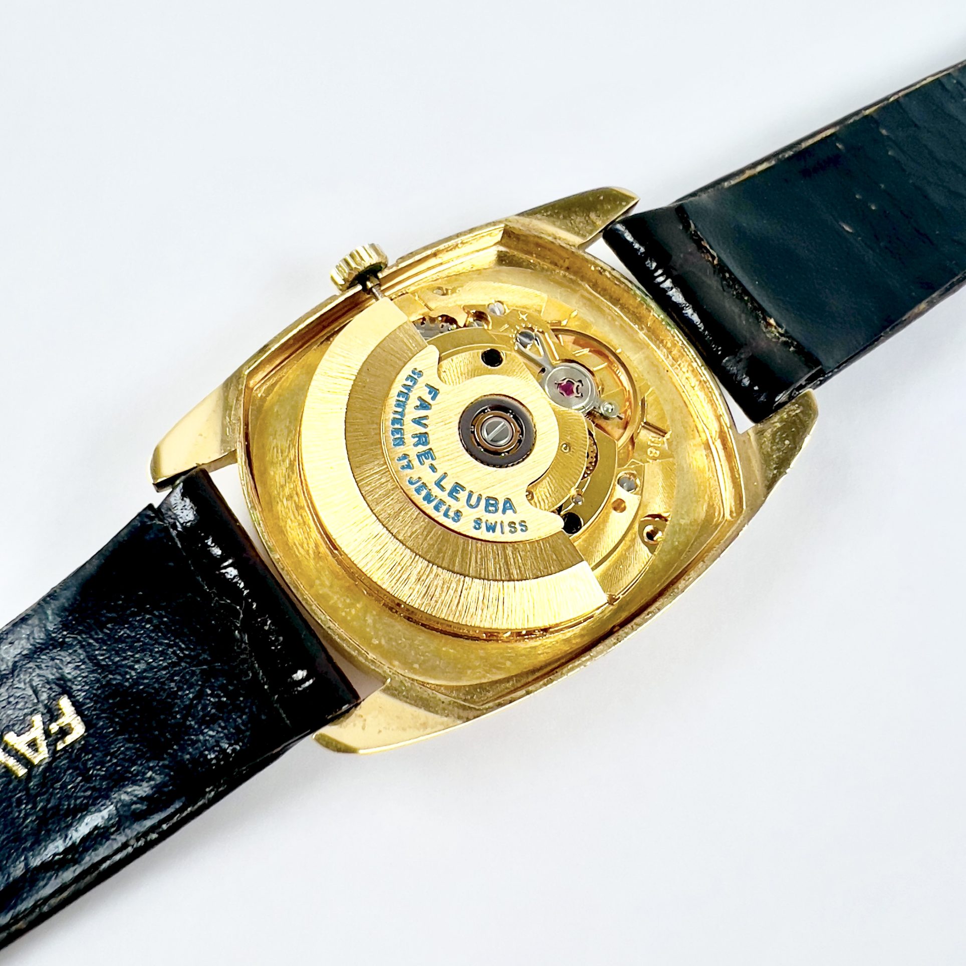 MONTRE FAVRE-LEUBA GENÈVE "DIPLOMATIQUE" CA. 1970 – Image 6