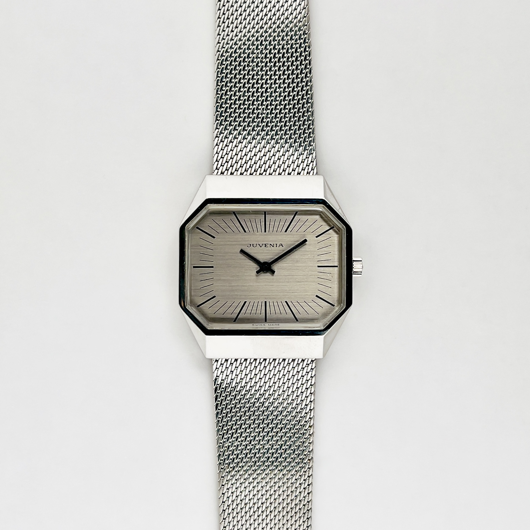 MONTRE JUVENIA OCTOGONE ARGENT CA. 1970 – Image 2