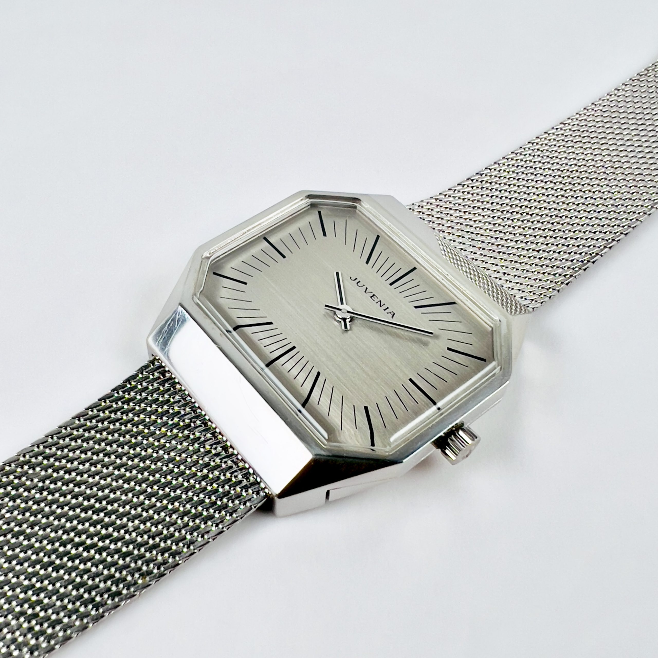 MONTRE JUVENIA OCTOGONE ARGENT CA. 1970 – Image 4