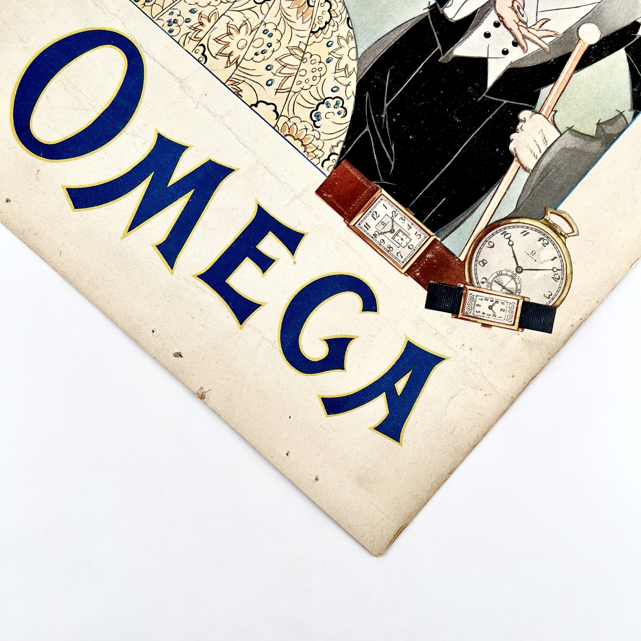 LITHOGRAPHIE MONTRES OMEGA PAR RENÉ VINCENT CA. 1920 – Image 4
