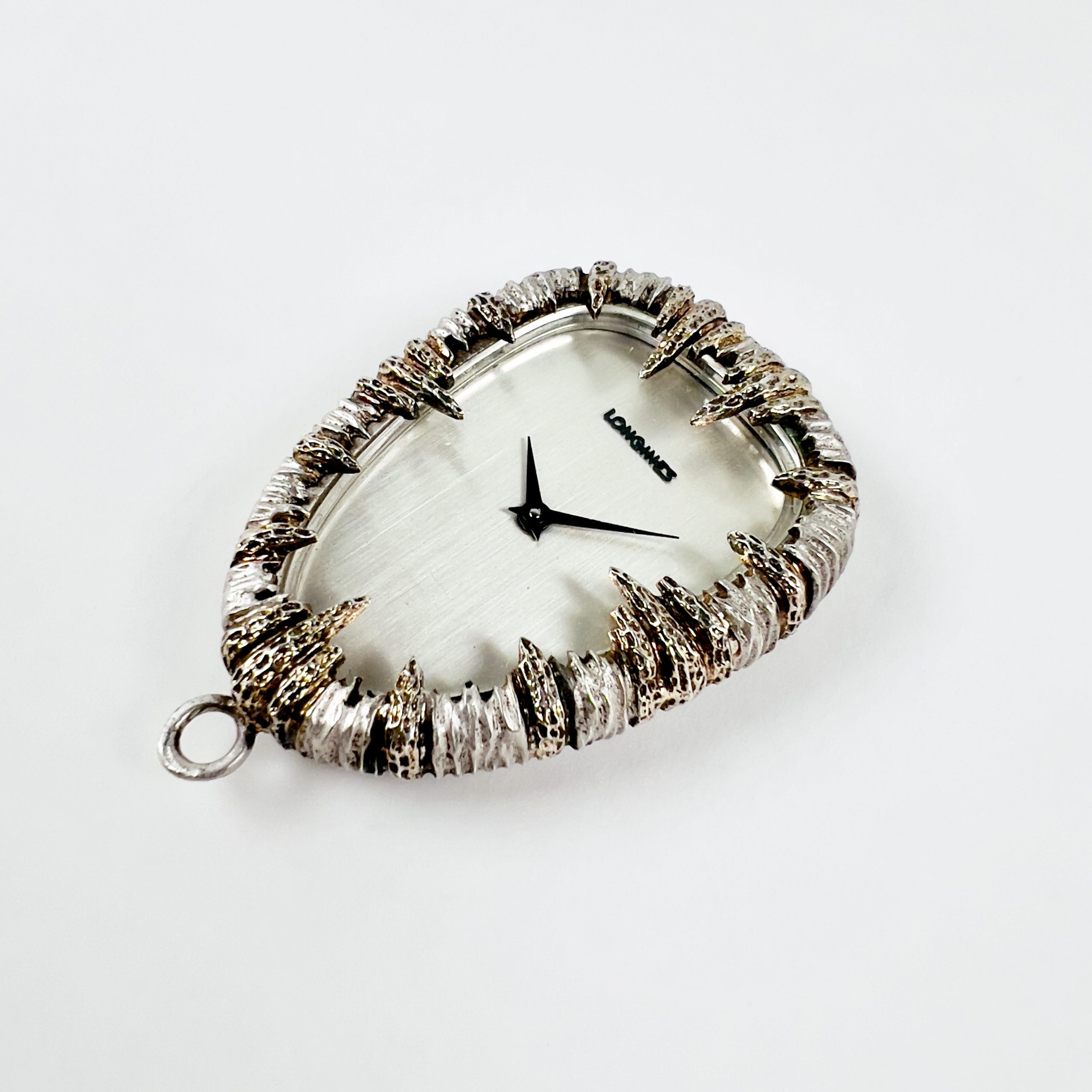PENDENTIF LONGINES STERLING SILVER "BRUTALISTE" CA. 1970 – Image 2