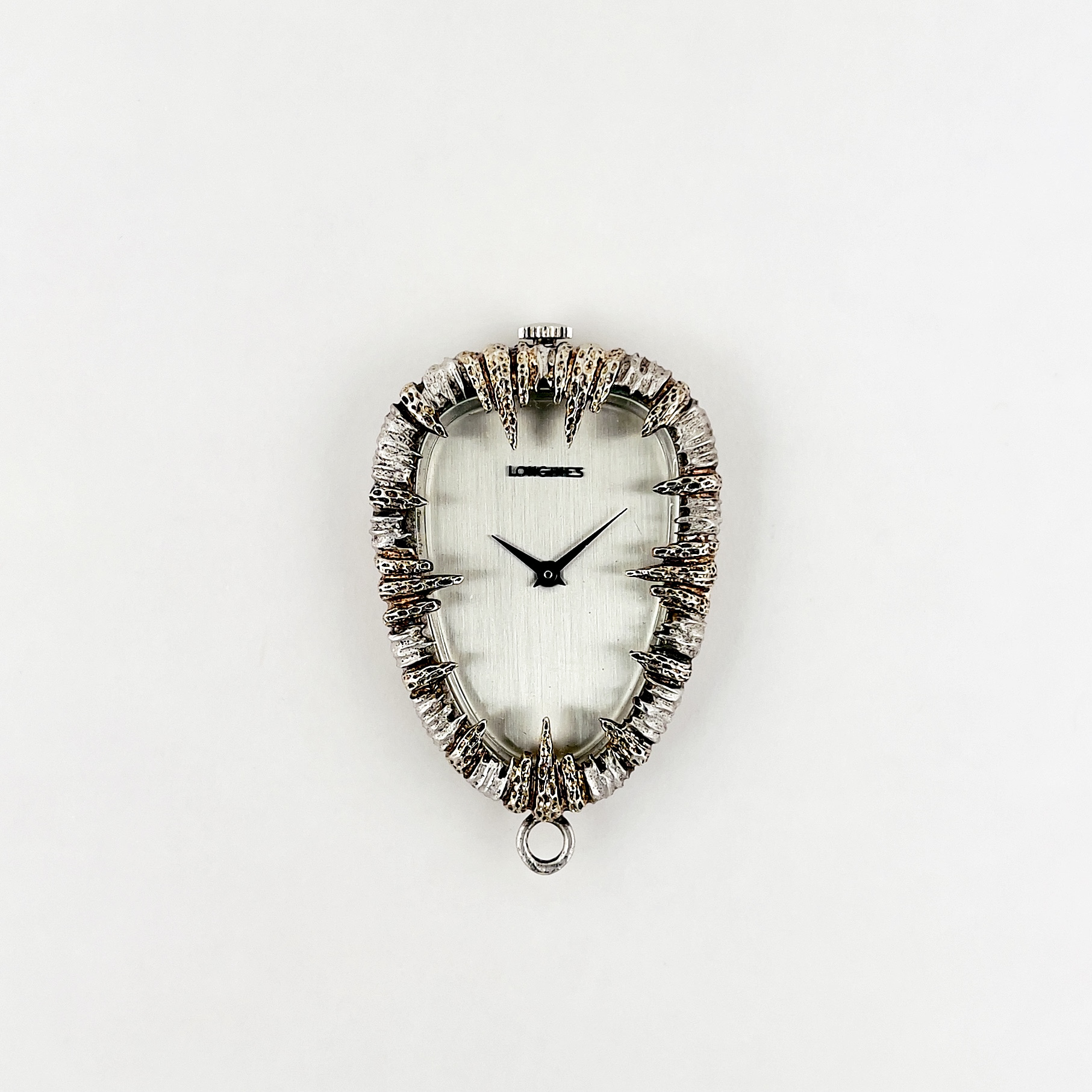 PENDENTIF LONGINES STERLING SILVER "BRUTALISTE" CA. 1970 – Image 3