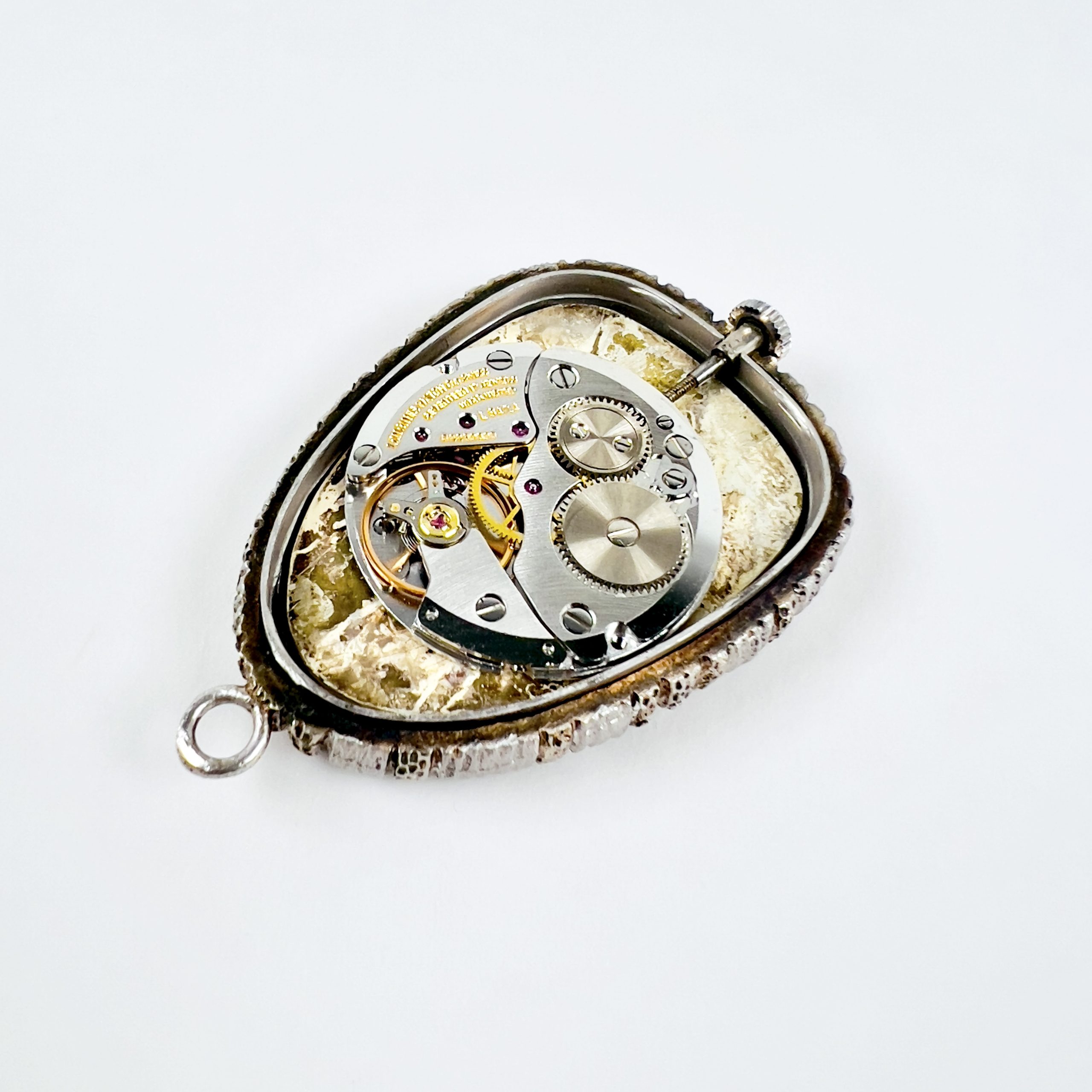 PENDENTIF LONGINES STERLING SILVER "BRUTALISTE" CA. 1970 – Image 6