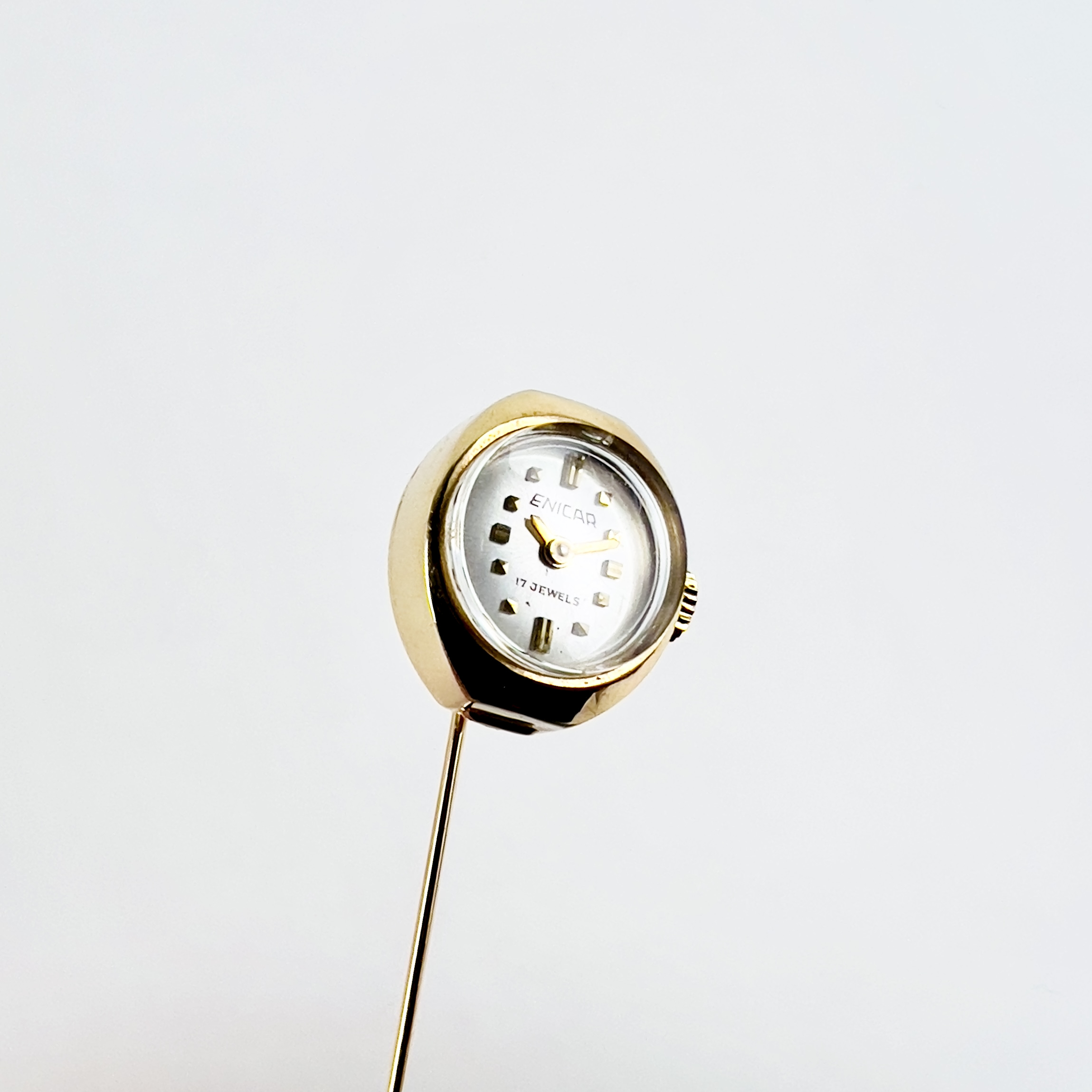 RARE MONTRE ÉPINGLE À CRAVATE ENICAR CA. 1960 – Image 5
