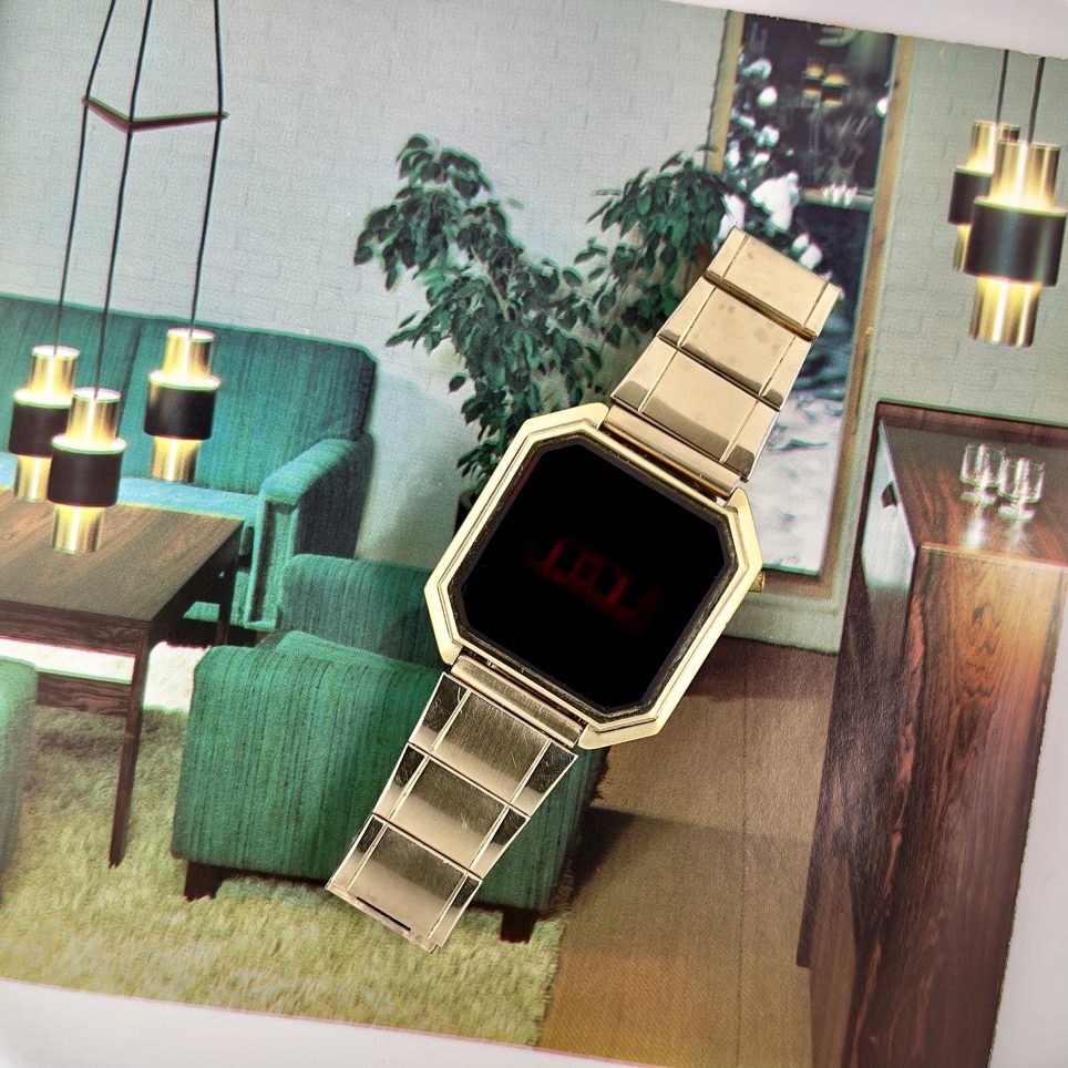 RARE MONTRE LONGINES LED 48611 CA. 1978