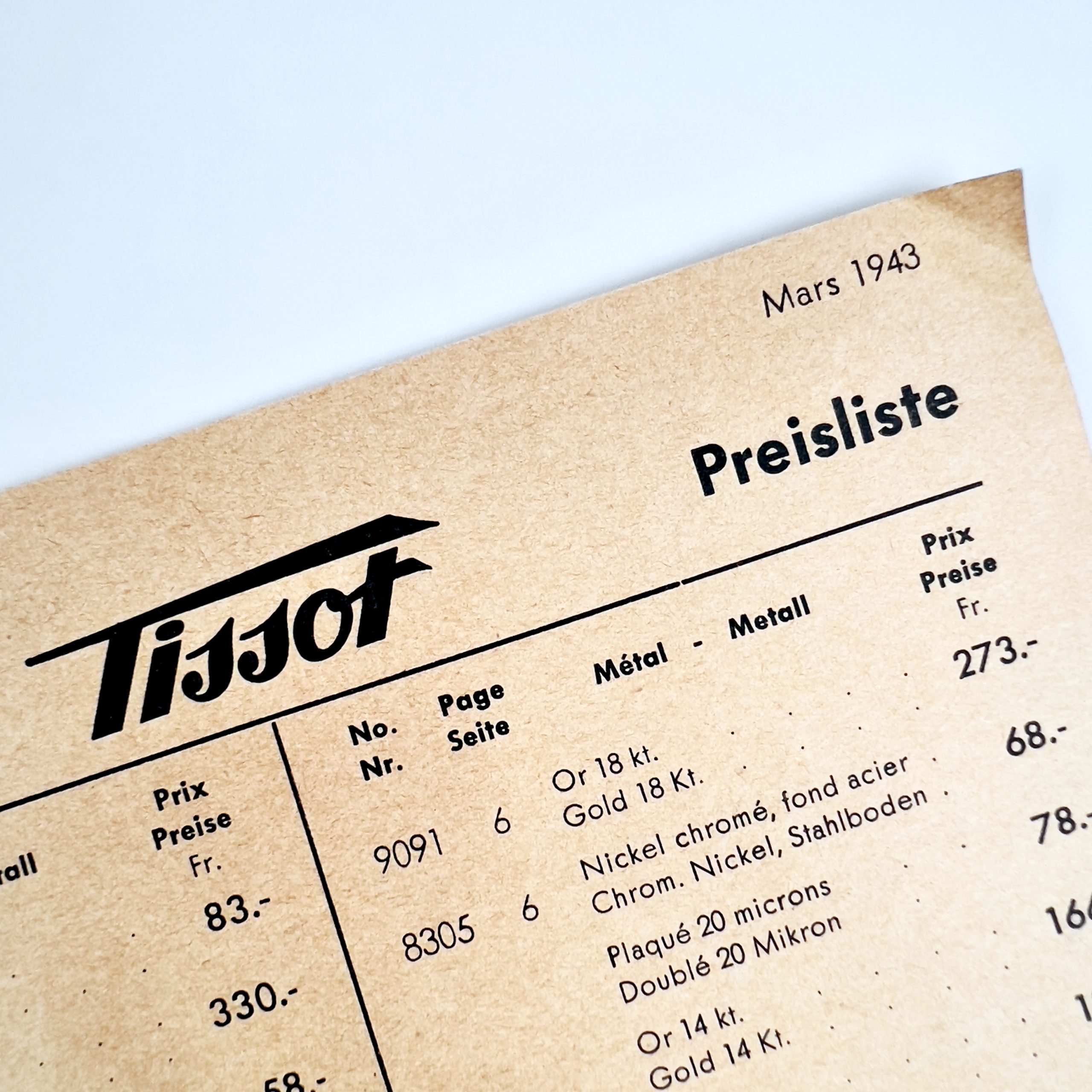 CATALOGUE TISSOT "RENÉ VOGT" CA. 1942 – Image 11