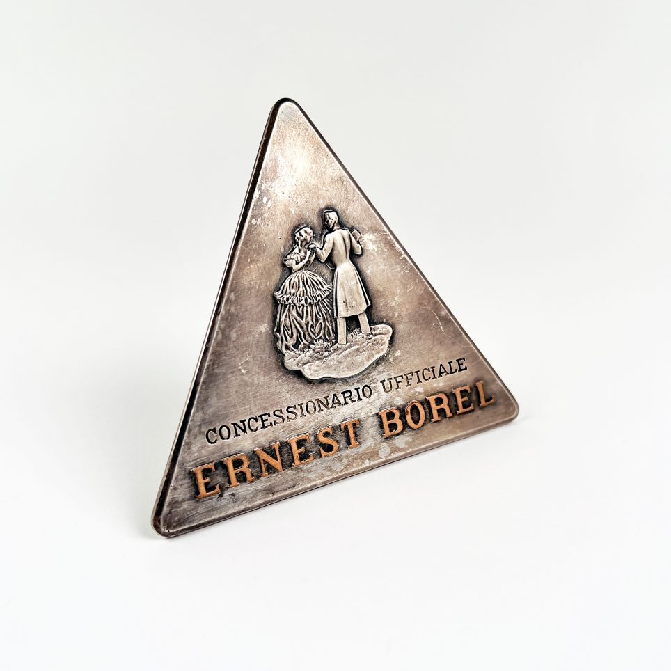 ERNEST BOREL ADVERTISING SIGN, CA. 1950