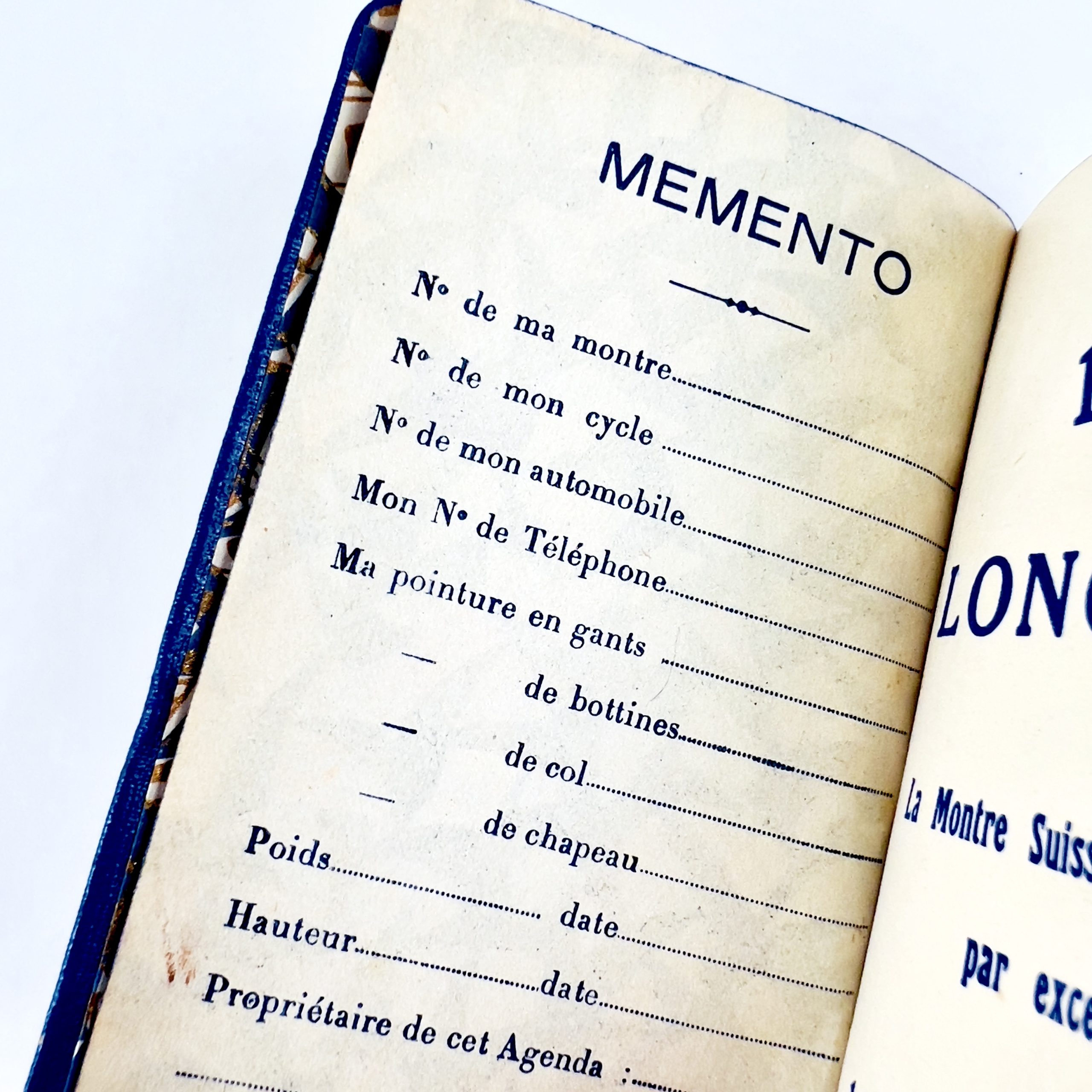 AGENDA DE POCHE MONTRES LONGINES 1931 – Image 4