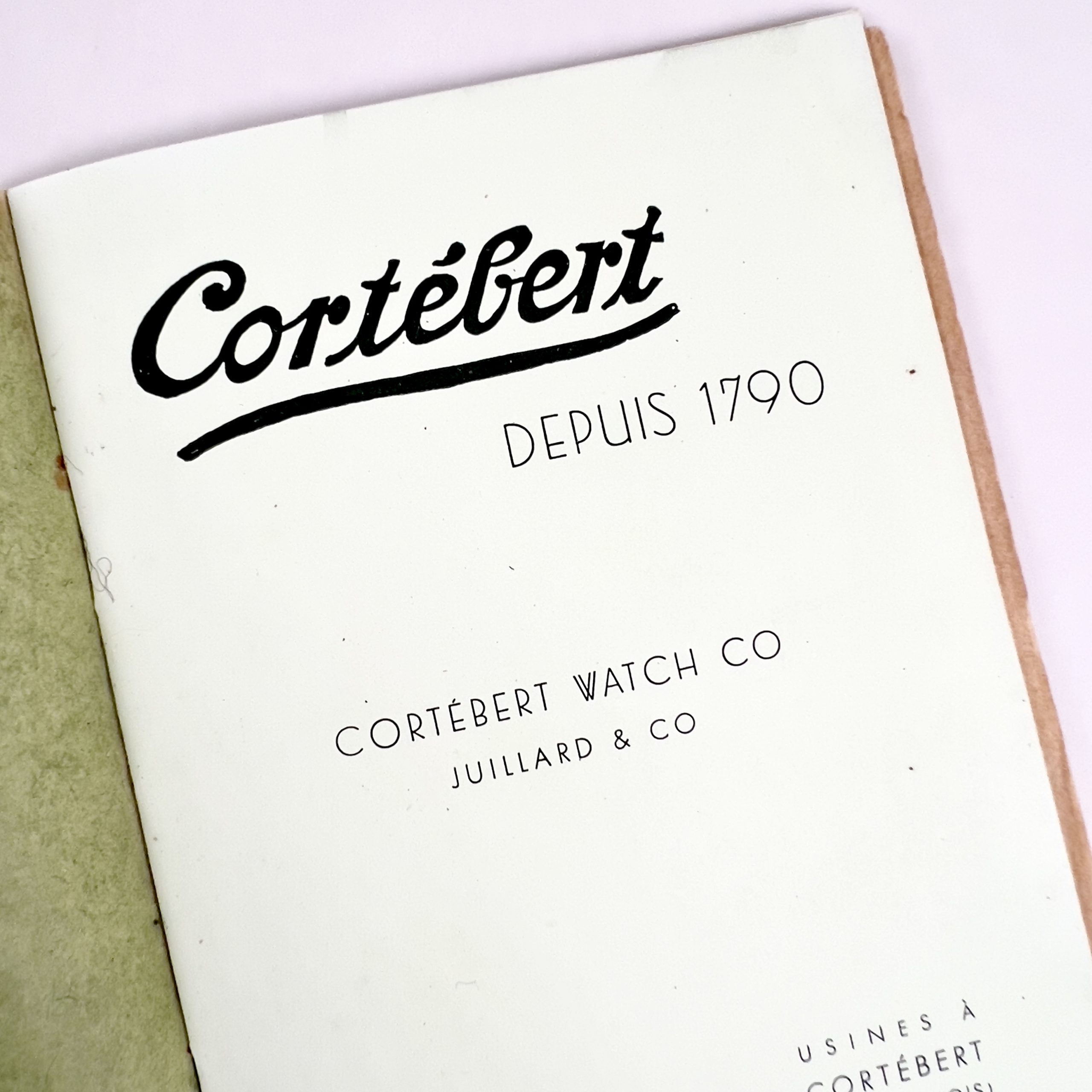 CATALOGUE CORTEBERT WATCH CO 1944 – Image 2