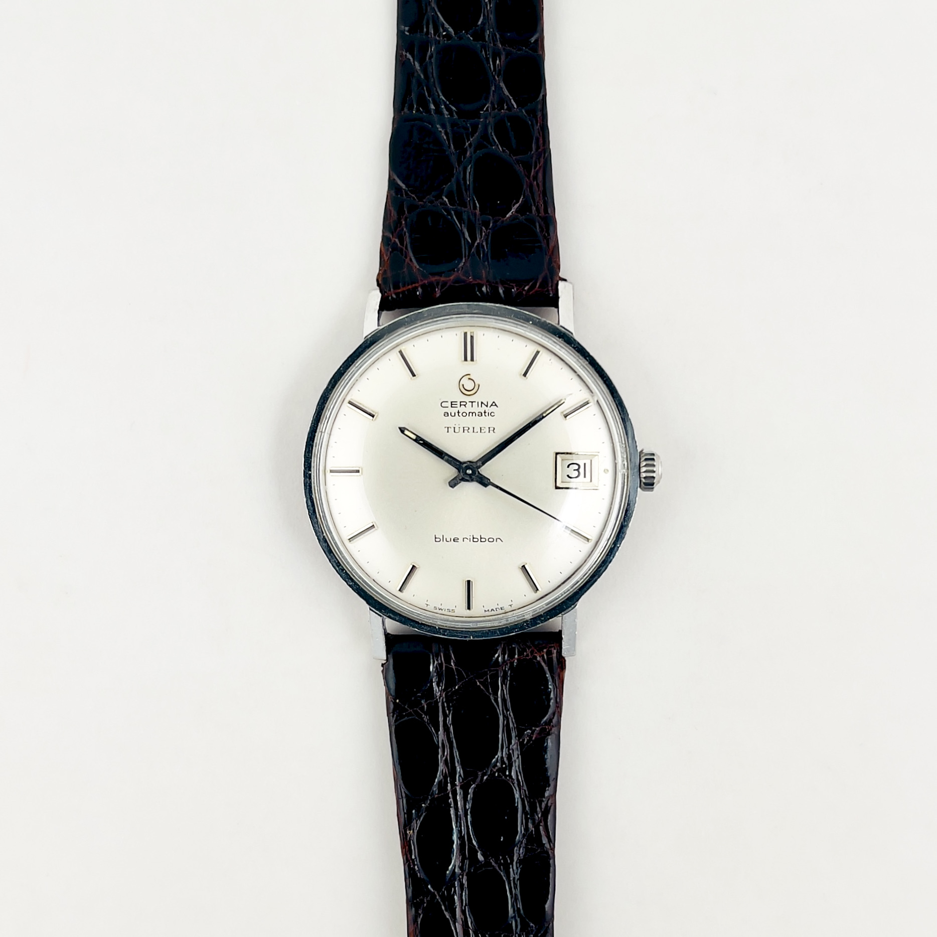 MONTRE CERTINA "TÜRLER" AUTOMATIC "BLUE RIBBON" CA. 1965 – Image 2