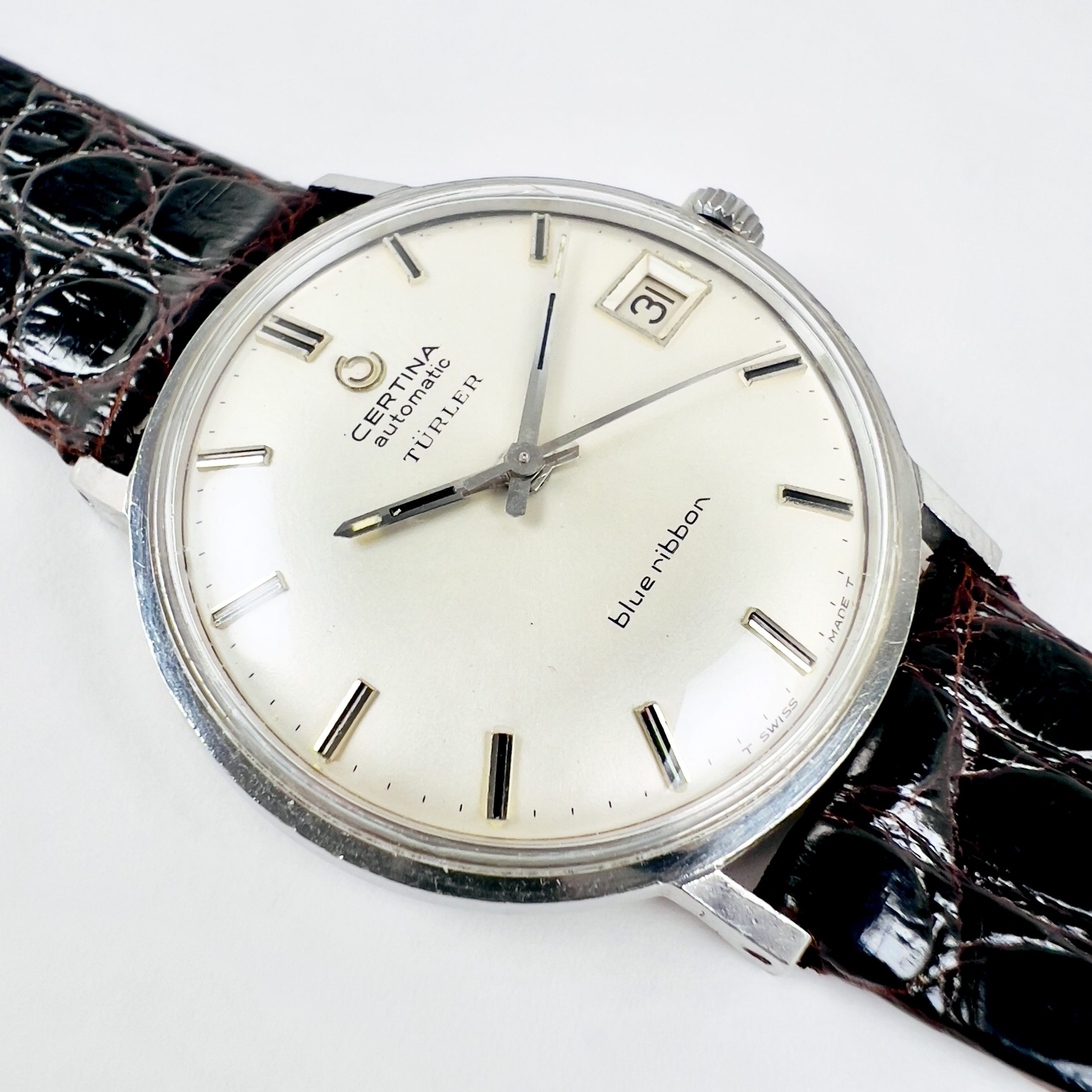 MONTRE CERTINA "TÜRLER" AUTOMATIC "BLUE RIBBON" CA. 1965 – Image 5