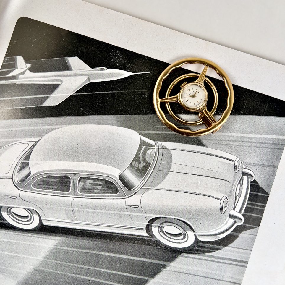 RARE 1957 MARVIN STEERING-WHEEL WATCH