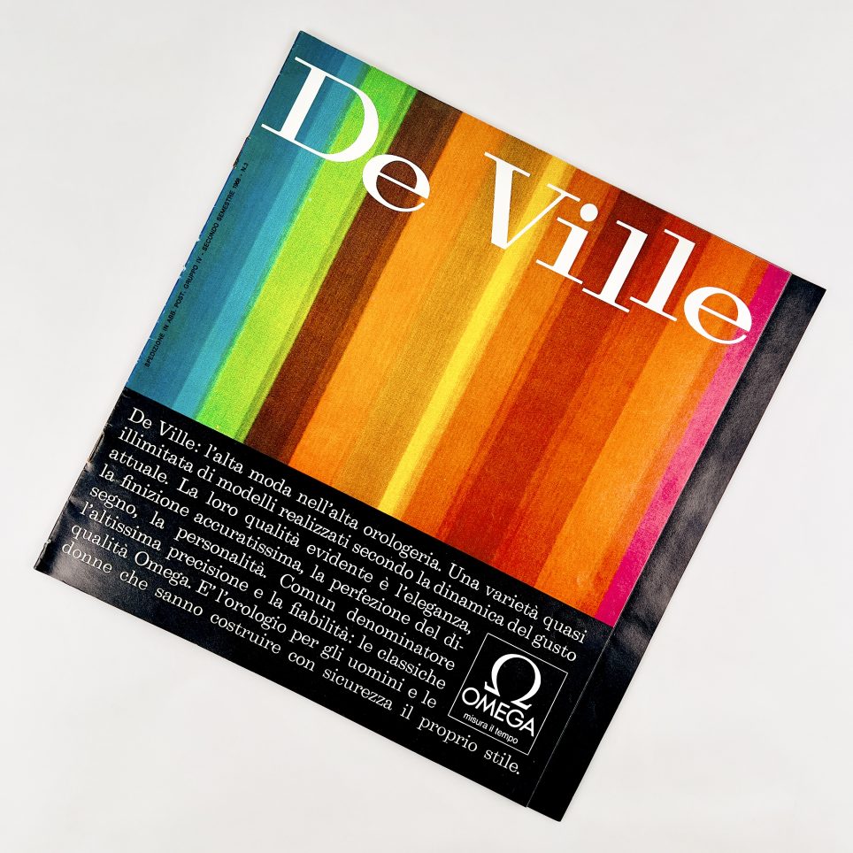 CATALOGUE OMEGA "DE VILLE" 1968