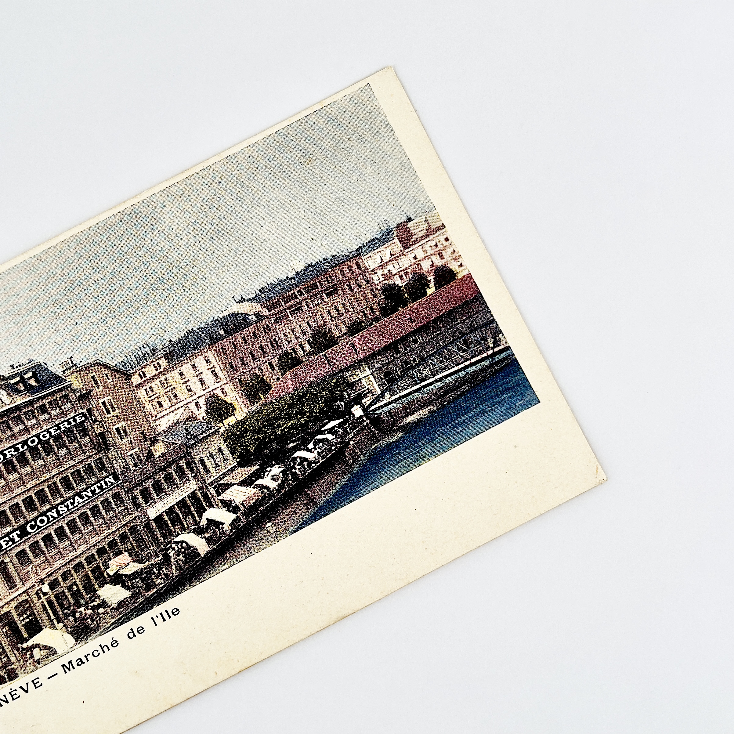 CARTE POSTALE VACHERON ET CONSTANTIN QUAI DE L'ILE GENEVE CA. 1900 – Image 2